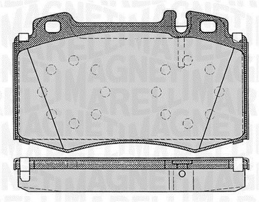 MAGNETI MARELLI Комплект тормозных колодок, дисковый тормоз 363916060320